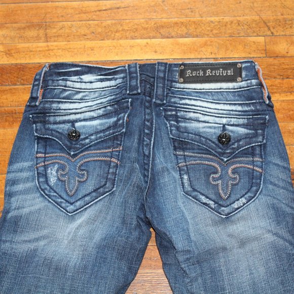 Rock Revival Size 28W Jen Capri - Picture 4 of 6